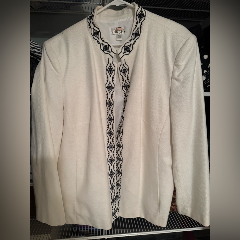 Talbots | Linen Beaded Jacket